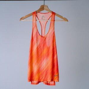 Nike Athletic Sleeveless Tank Top Shirt Womens Size Small S Orange Yellow